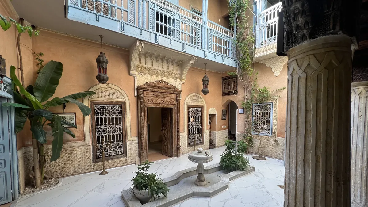 Patio d'un riad de la médina de Marrakech